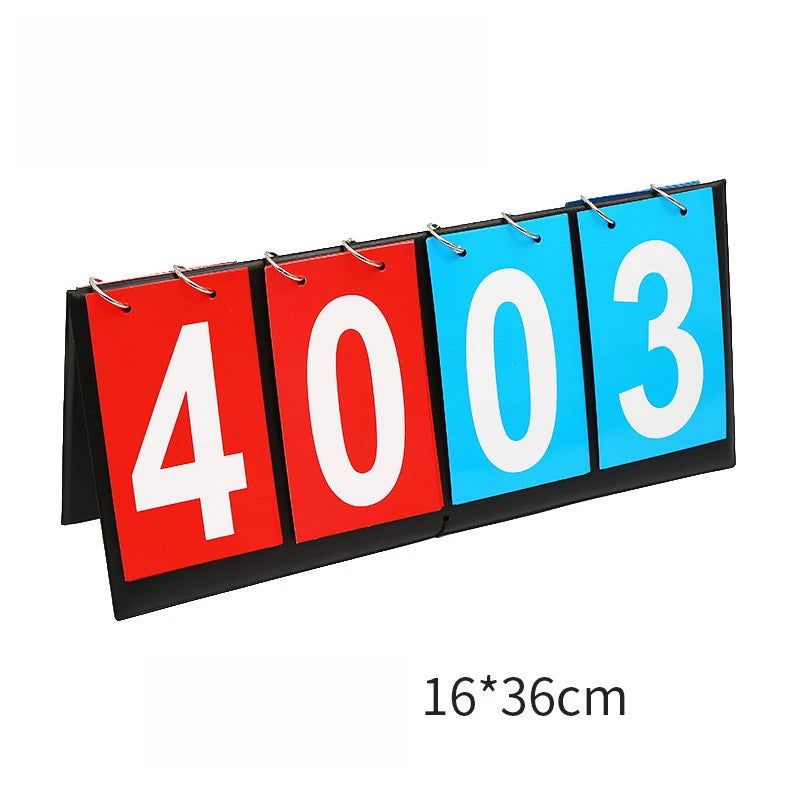 Scoreboard Score Keeper Score Flipper For Basketball Tennis Sports Pu Leather Material Turn Points Board - Slobuy