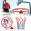32cm Wall Mounted Basketball Hoop Netting Metal Rim Hanging Basket Basket-ball Wall Rim W/ Screws Indoor Outdoor Sport - Slobuy