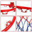 32cm Wall Mounted Basketball Hoop Netting Metal Rim Hanging Basket Basket-ball Wall Rim W/ Screws Indoor Outdoor Sport - Slobuy