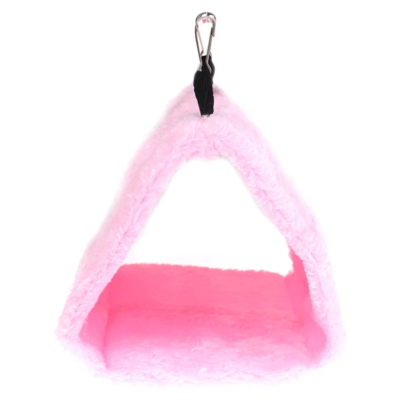 New Pet Birds Parrot Soft Warm Plush Snuggle Hanging Cave Swing Toy Cage Hammock Bird Bed Decor Little Sun Velvet Nest