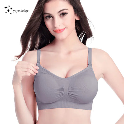 Nursing Bra Without Bones Maternity Bras Pregnancy Clothes Prevent Sagging Breastfeeding Women Breathable Lactancia Feeding Bras