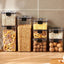 Sealed plastic food storage box cereal candy Dried jars with lid fridge storageTank containers household items kitchen organizer - Slobuy