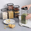 Sealed plastic food storage box cereal candy Dried jars with lid fridge storageTank containers household items kitchen organizer - Slobuy