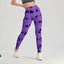 Seamless Tie Dye Scrunch Yoga Leggings For Women High Waist Push Up Gym Tights Tummy Control Workout Sport Fitness Pants Ladies - Slobuy