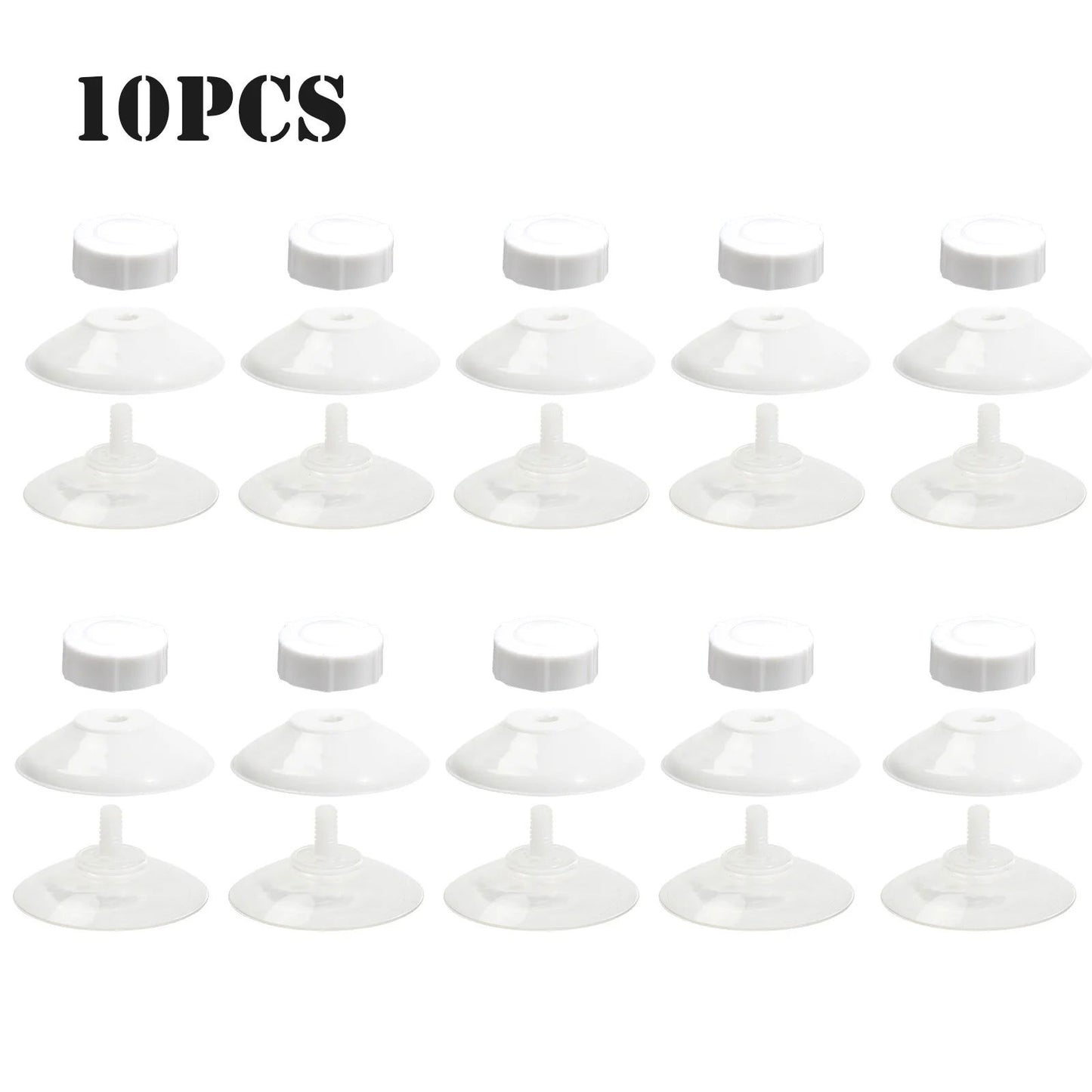 10 Packs High-Grip Awning Suction Cup Fixing Pads Caravan Motorhome Organizer W/Securing Hooks Car Camping Tarpaulin Accessories - Slobuy