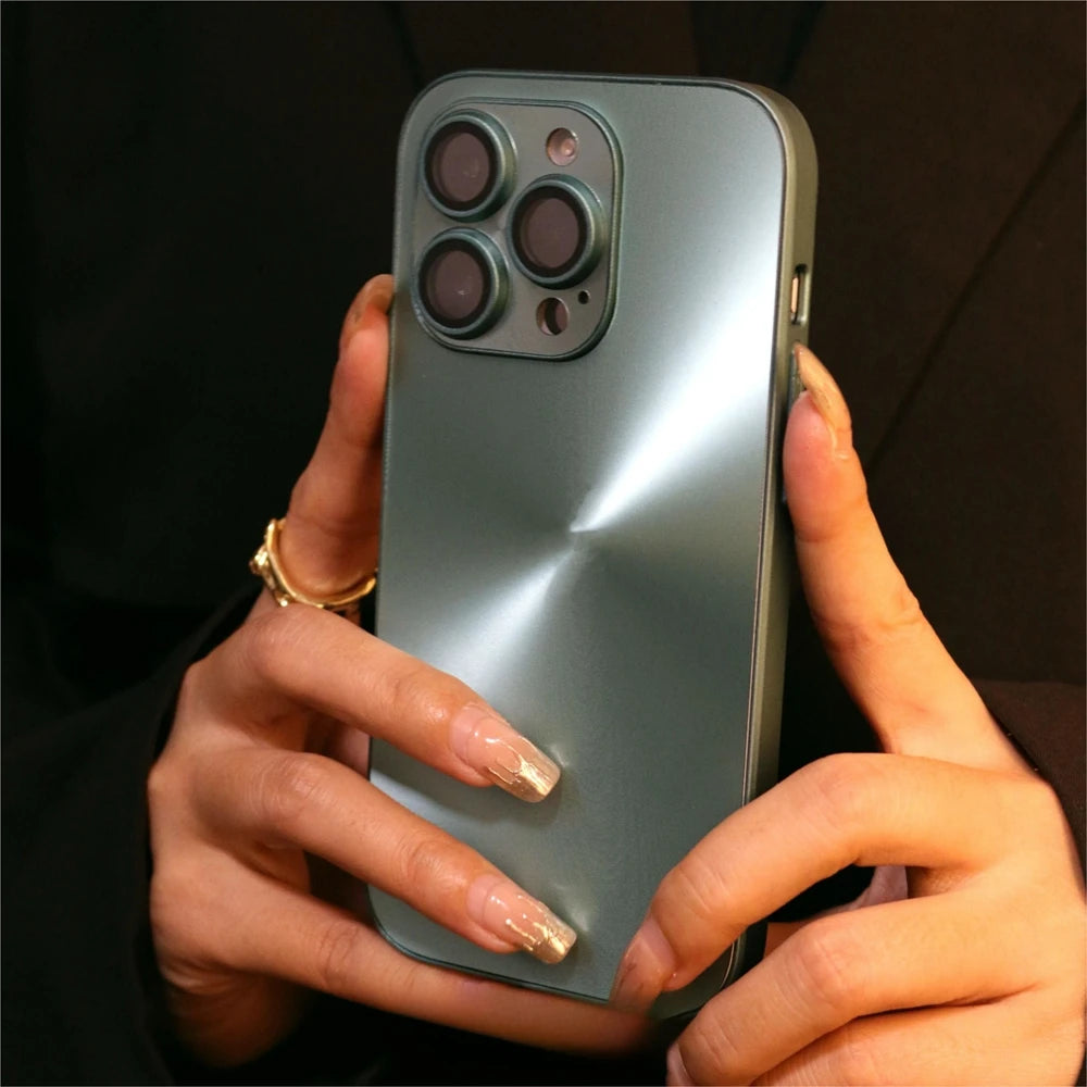 Luxury Bling Laser Aurora Pattern Phone Case for iPhone 15 Pro Max 13 12 11 14Plus Cases Soft Bumper Shockproof Hard Matte Cover