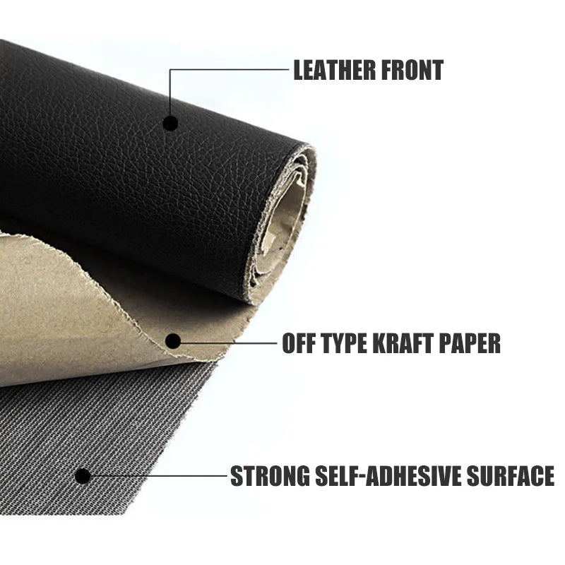 Self Adhesive Leather Stickers for Car Interior Seat Repair Patch Furniture Table Chair Sticker Home Sofa Seat Bag Shoe Fix Tool - Slobuy