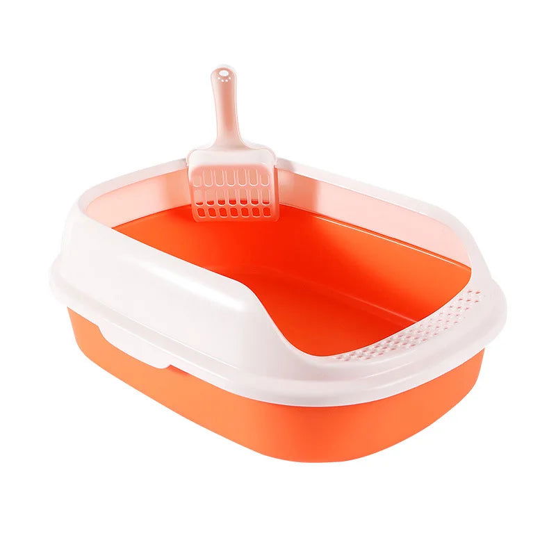 Semi-enclosed splash-proof high capacity litter box Durable litter filters are used in home interiors - Slobuy