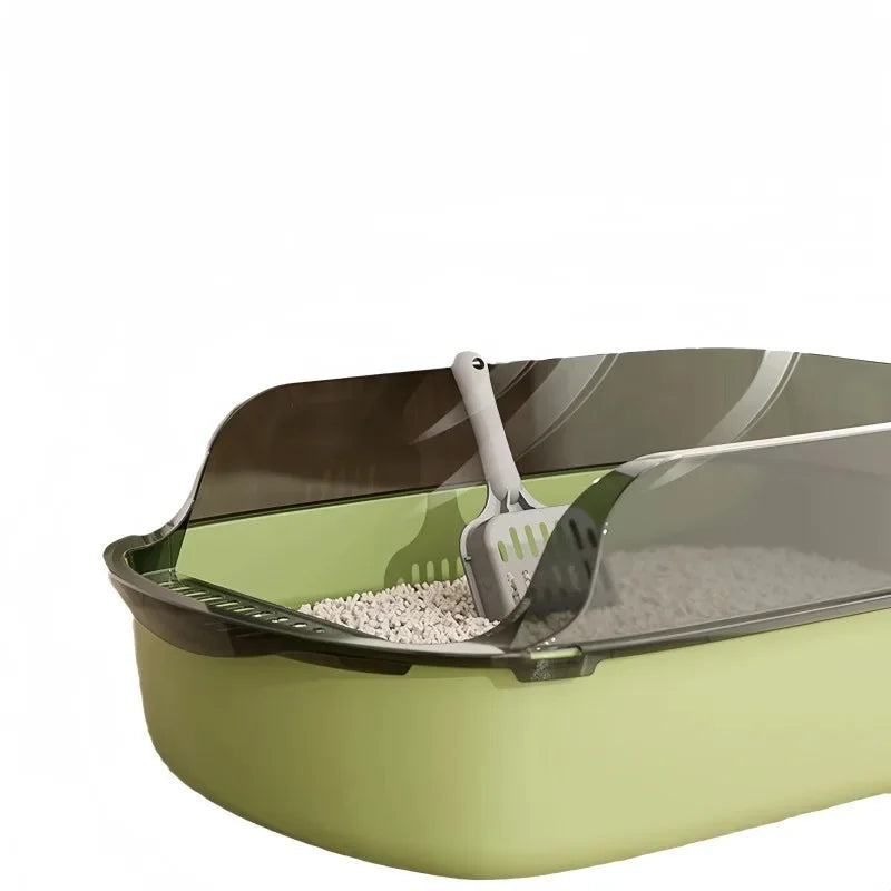 Open Cat Litter Box Can Be Pulled Closed/Semi Closed Splashproof Easy Cleaning Installation Cat Toilet Cleaning Cats Litter Pan - Slobuy