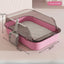 Open Cat Litter Box Can Be Pulled Closed/Semi Closed Splashproof Easy Cleaning Installation Cat Toilet Cleaning Cats Litter Pan - Slobuy
