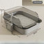Open Cat Litter Box Can Be Pulled Closed/Semi Closed Splashproof Easy Cleaning Installation Cat Toilet Cleaning Cats Litter Pan - Slobuy