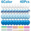 40Pcs/Set 12inch Mix Blue Rose Gold Confetti Latex Balloon For Birthday Baby Shower Wedding Balloons Party Decorations - Slobuy