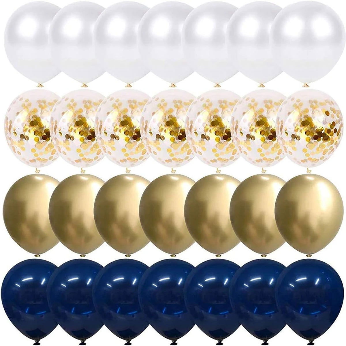 40Pcs/Set 12inch Mix Blue Rose Gold Confetti Latex Balloon For Birthday Baby Shower Wedding Balloons Party Decorations - Slobuy