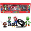 6Pcs/Set 4-7cm Super Mario Bros PVC Action Figure Toys Dolls Model Set Luigi Yoshi Donkey Kong Mushroom for kids birthday gifts - Slobuy