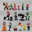 6Pcs/Set 4-7cm Super Mario Bros PVC Action Figure Toys Dolls Model Set Luigi Yoshi Donkey Kong Mushroom for kids birthday gifts - Slobuy