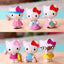 6pcs/Set Anime Sanrio Hello Kitty Action Figure Toys Cute Kuromi Mymelody Cinnamorol Figurine Dolls Children Kids Xmas Gift - Slobuy