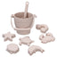 8pcs/Set Beach Toys  Eco-Friendly, BPA-Free, Food-Grade Silicone - Fun Summer Outdoor Toys for Kids with Bucket & 4 Color Sand - Slobuy