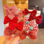 10Pcs/Set Big Bow Flower Elastic Hairbands Children Girls Sweet Hair Ties Fashion Headbands Hair Accessories Rubber Band For Kid - Slobuy
