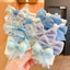 10Pcs/Set Big Bow Flower Elastic Hairbands Children Girls Sweet Hair Ties Fashion Headbands Hair Accessories Rubber Band For Kid - Slobuy