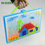 296 Pieces/Set Box-Packed Grain Mushroom Nail Beads Intelligent 3D Puzzle Games Jigsaw Board for Children Kids Educational Toys - Slobuy