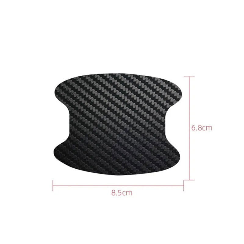 4Pcs/Set Car Door Sticker Carbon Fiber Scratches Resistant Cover Auto Handle Protection Film Exterior Styling Car Accessories - Slobuy