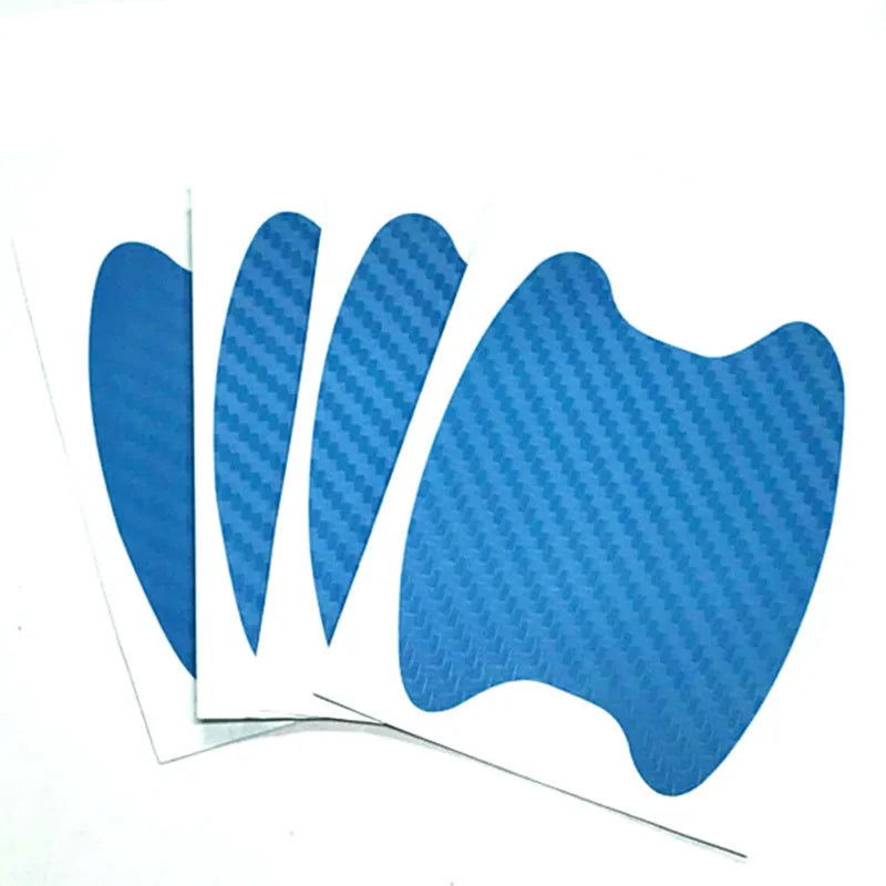4Pcs/Set Car Door Sticker Carbon Fiber Scratches Resistant Cover Auto Handle Protection Film Exterior Styling Car Accessories - Slobuy