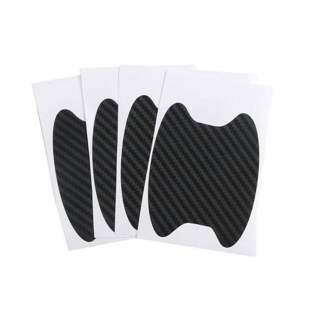 4Pcs/Set Car Door Sticker Carbon Fiber Scratches Resistant Cover Auto Handle Protection Film Exterior Styling Car Accessories - Slobuy