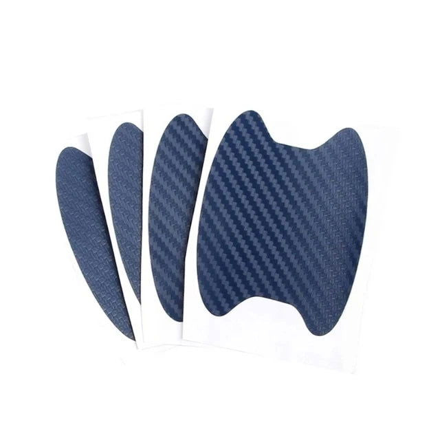 4Pcs/Set Car Door Sticker Carbon Fiber Scratches Resistant Cover Auto Handle Protection Film Exterior Styling Car Accessories - Slobuy