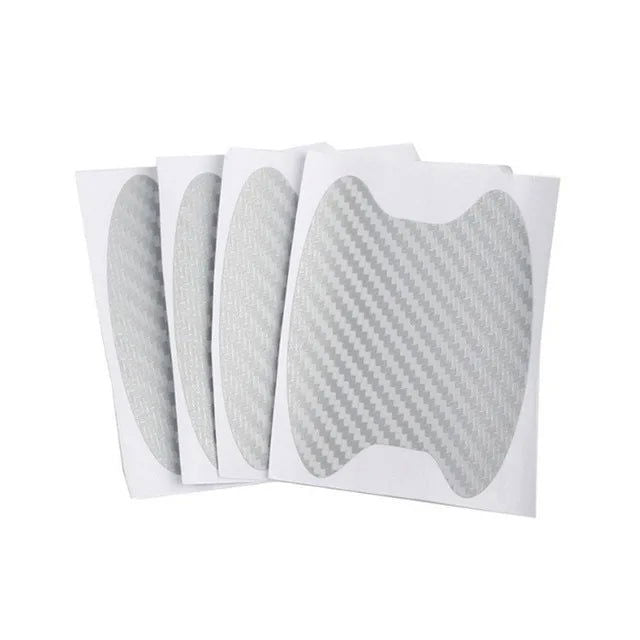 4Pcs/Set Car Door Sticker Carbon Fiber Scratches Resistant Cover Auto Handle Protection Film Exterior Styling Car Accessories - Slobuy