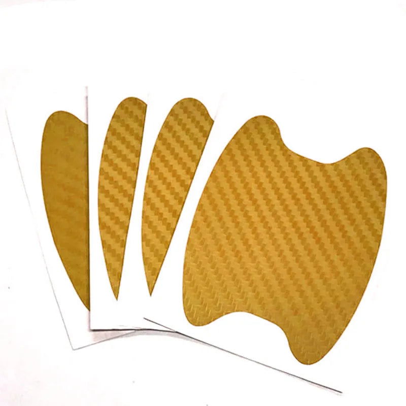 4Pcs/Set Car Door Sticker Carbon Fiber Scratches Resistant Cover Auto Handle Protection Film Exterior Styling Car Accessories - Slobuy