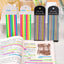 160Pcs/Set Color Stickers Transparent Fluorescent Index Tabs Flags Sticky Note Stationery Children Gifts School Office Supplie - Slobuy