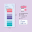 160Pcs/Set Color Stickers Transparent Fluorescent Index Tabs Flags Sticky Note Stationery Children Gifts School Office Supplie - Slobuy