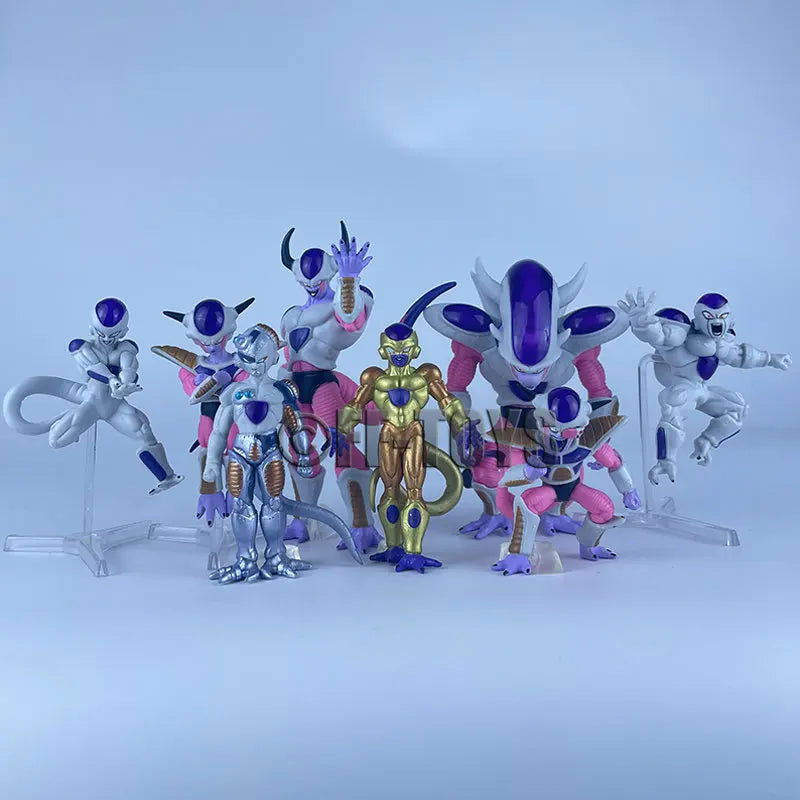 8pcs/Set Dragon Ball Z Frieza Figure Freezer Third Form Figurine PVC Action Figures Collection Model Toys Gifts - Slobuy
