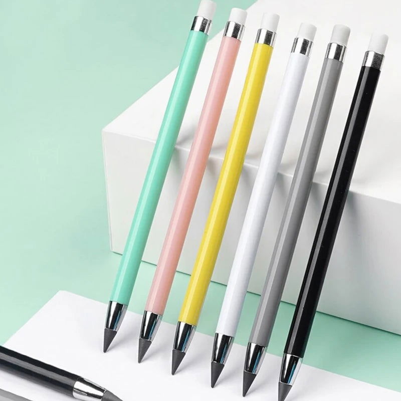 6 Pcs/Set Eternal Pencil Unlimited Writing Pen Art Sketch Writing No Ink Pen Magic Pencils Kawaii HB School Supplies Stationery - Slobuy