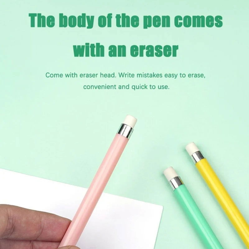 6 Pcs/Set Eternal Pencil Unlimited Writing Pen Art Sketch Writing No Ink Pen Magic Pencils Kawaii HB School Supplies Stationery - Slobuy