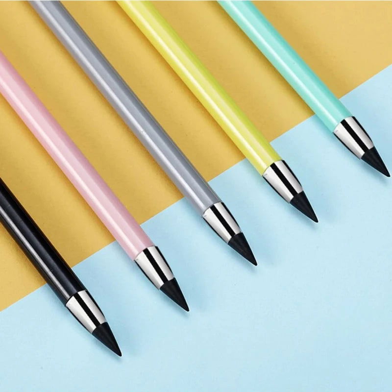 6 Pcs/Set Eternal Pencil Unlimited Writing Pen Art Sketch Writing No Ink Pen Magic Pencils Kawaii HB School Supplies Stationery - Slobuy