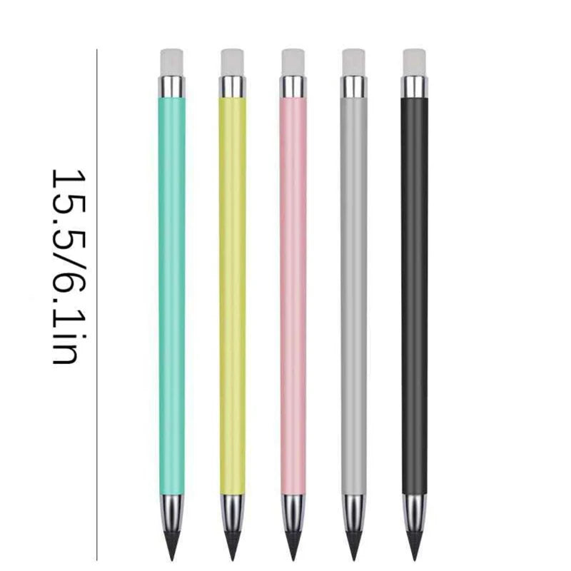 6 Pcs/Set Eternal Pencil Unlimited Writing Pen Art Sketch Writing No Ink Pen Magic Pencils Kawaii HB School Supplies Stationery - Slobuy