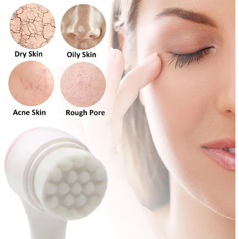 3Pcs/Set Facial Cleasing Brush Mask Brush Brush Cleansing Tool Set Women Girls Beauty Makeup Personal Skin Care Kit - Slobuy