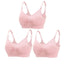 3pcs/Set High Quality Maternity Nursing Bras Cotton Breastfeeding Pregnant Underwear Seamless Large Size Breathable Bra Push Up - Slobuy