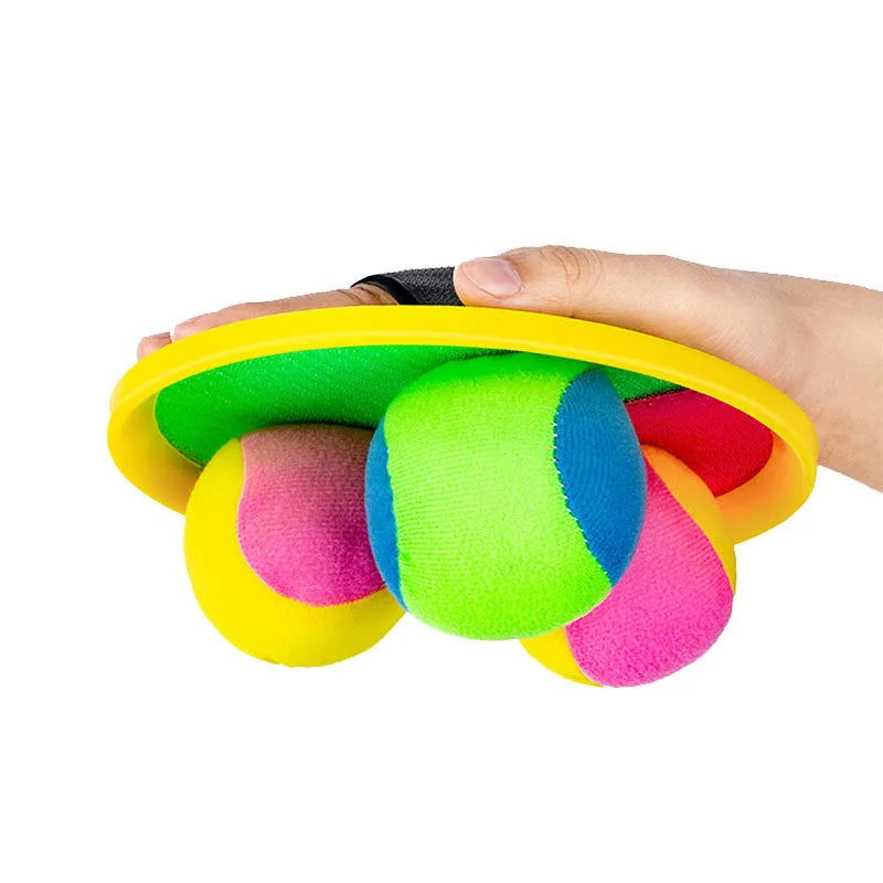 Set Kids Sucker Sticky Ball Toy Outdoor Sports Catch Ball Game Set Throw And Catch Parent-Child Interactive Outdoor Toys WYW - Slobuy