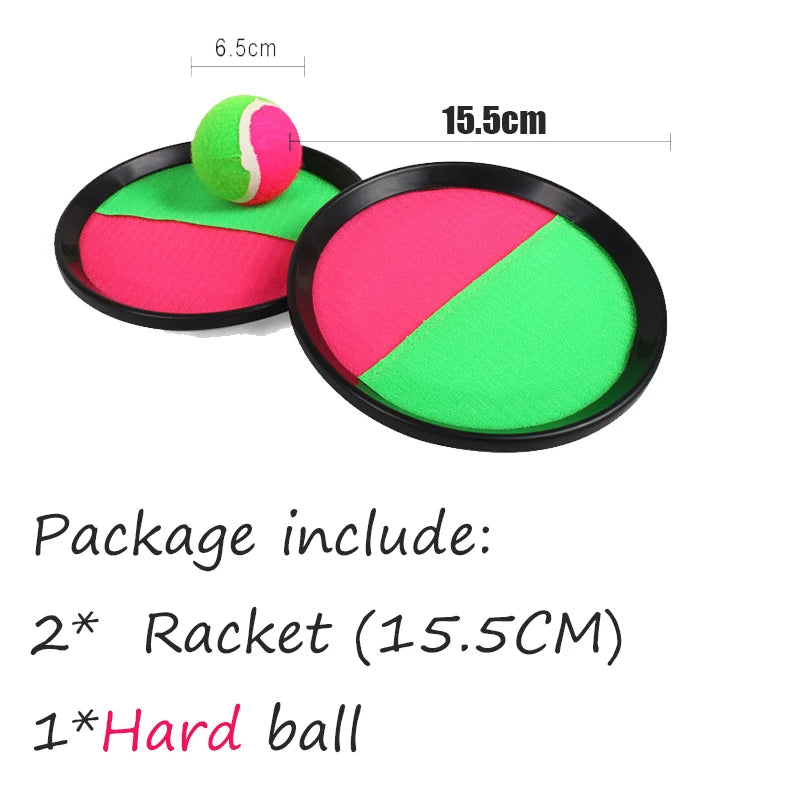 Set Kids Sucker Sticky Ball Toy Outdoor Sports Catch Ball Game Set Throw And Catch Parent-Child Interactive Outdoor Toys WYW - Slobuy
