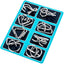 8pcs/Set Materials Metal Montessori Puzzle Wire IQ Mind Brain Teaser Puzzles for Children Adults Anti-Stress Reliever Toys Gifts - Slobuy