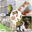 6Pcs/Set Pet Hamster Natural Wooden Chewing Toys Chinchilla Cage Accessories Rabbit Toys Wooden Dumbbell Exercise Bell Roller - Slobuy