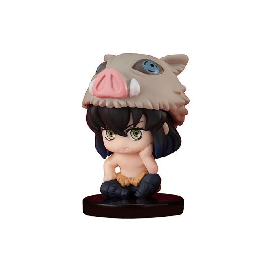 5 Style/Set Q Version Demon Slayer Sitting Ghost Doll Tanjiro Nidouzi Inosuke Zenizu Figure Action Figure Movie Model Toys Doll - Slobuy