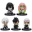 5 Style/Set Q Version Demon Slayer Sitting Ghost Doll Tanjiro Nidouzi Inosuke Zenizu Figure Action Figure Movie Model Toys Doll - Slobuy