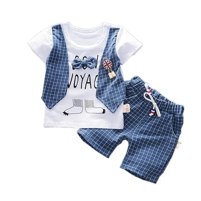 New Summer Baby Girl Clothes Children Boys Fashion T-Shirt Shorts 2Pcs/Set Toddler Casual Costume Infant Outfits Kids Tracksuits - Slobuy