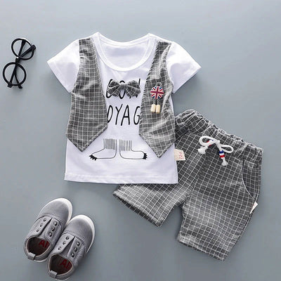 New Summer Baby Girl Clothes Children Boys Fashion T-Shirt Shorts 2Pcs/Set Toddler Casual Costume Infant Outfits Kids Tracksuits - Slobuy