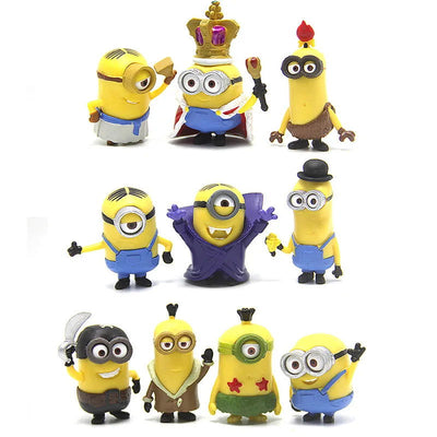 10Pcs/Set kawai Miniones Figurines Toys 3D Eye Despicable Miniones Action Figures Classic Toys Xmas Gifts for Children - Slobuy