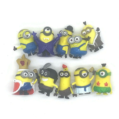 10Pcs/Set kawai Miniones Figurines Toys 3D Eye Despicable Miniones Action Figures Classic Toys Xmas Gifts for Children - Slobuy