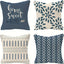 Set of 4 Modern Geometric Pattern Throw Pillow Covers Decorative Linen Cushion Case for Home Decor Couch Bedroom Sofa Chair Car - Slobuy